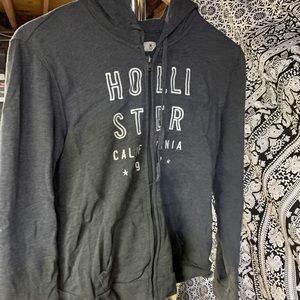 HOLLISTER FULL ZIP HOODED SWEATSHIRT